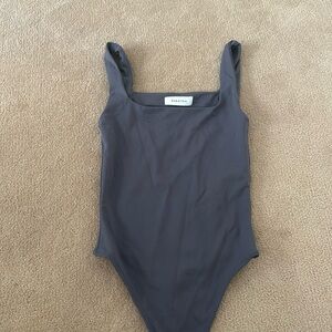 Grey Aritzia bodysuit